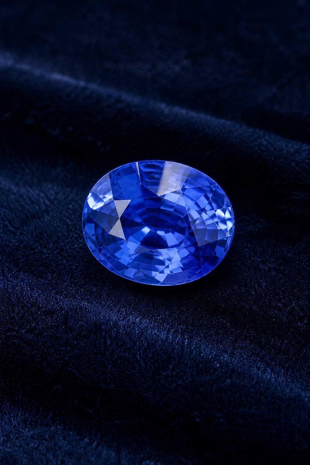Cornflower blue Ceylon sapphire